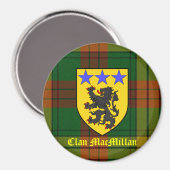 Aimant Armoiries de MacMillan Tartan (Recto/Verso)