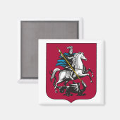 Aimant Armoiries de Moscou (Recto/Verso)