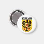 Aimant Armoiries de Neuchâtel, Suisse Porte - clé (Recto/Verso)