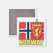 Aimant Armoiries de Norvège (Recto/Verso)