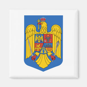Aimant armoiries de pays de Roumanie symbole emblème drap