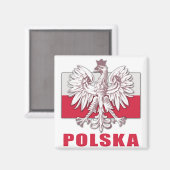 Aimant Armoiries de Pologne Polska (Recto/Verso)