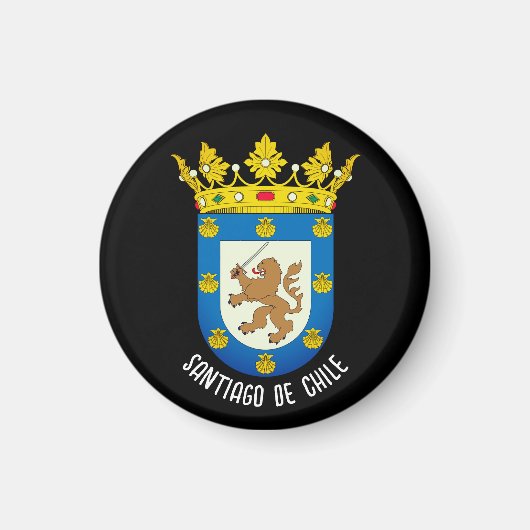 Aimant Armoiries de Santiago du Chili (Devant)