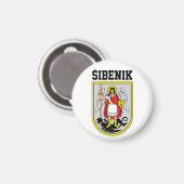 Aimant Armoiries de Šibenik - Croatie (Recto/Verso)