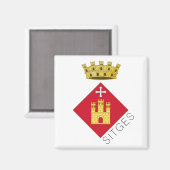 Aimant Armoiries de Sitges (Catalogne) (Recto/Verso)