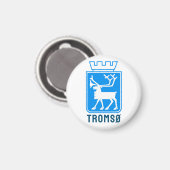 Aimant Armoiries de Tromsø, NORVÈGE (Recto/Verso)