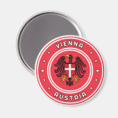 Aimant Armoiries de Vienne, Autriche (Recto/Verso)