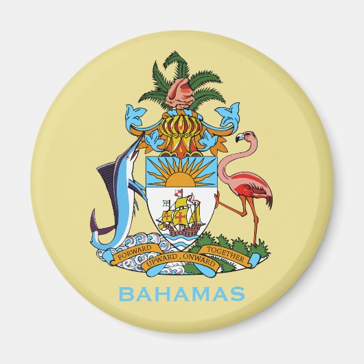 Aimant Armoiries des Bahamas (Devant)