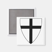 Aimant Armoiries des Chevaliers Teutoniques (Recto/Verso)