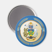 Aimant Armoiries des Îles Salomon (Recto/Verso)