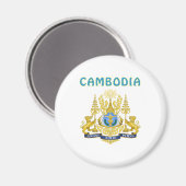Aimant Armoiries Du Cambodge (Recto/Verso)