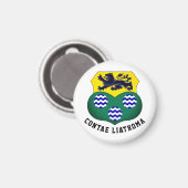 Aimant Armoiries du comté de Leitrim, Irlande (Recto/Verso)