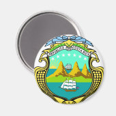 Aimant Armoiries Du Costa Rica (Recto/Verso)