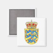 Aimant Armoiries du Danemark (Recto/Verso)