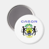 Aimant Armoiries Du Gabon (Recto/Verso)