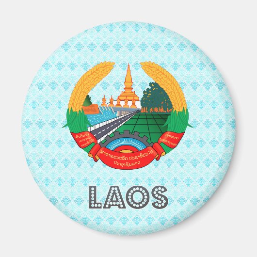 Aimant Armoiries du Laos (Devant)