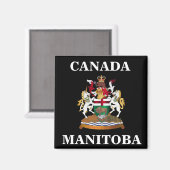 Aimant Armoiries du Manitoba (Recto/Verso)