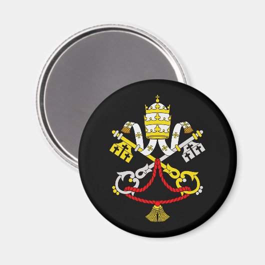 Aimant Armoiries du Vatican (Recto/Verso)