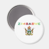 Aimant Armoiries du Zimbabwe (Recto/Verso)