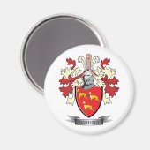 Aimant Armoiries d'une crête de famille (Recto/Verso)