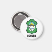 Aimant Armoiries d'Ushuaia - Argentine (Recto/Verso)