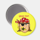 Aimant Arr Pirate Man Personnalisable Pirate Stuff (Recto/Verso)