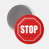 Aimant Arrêter de signer l'aimant personnalisé (Recto/Verso)