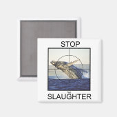 Aimant Arrêter l'abattage des baleines (Recto/Verso)