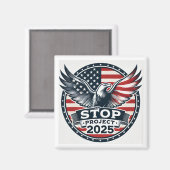 Aimant Arrêter le projet 2025 (Recto/Verso)