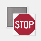 Aimant Arrêter le signe (Recto/Verso)