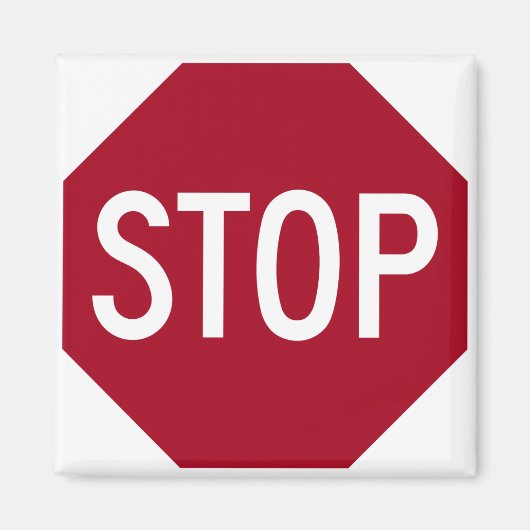 Aimant Arrêter le signe (Devant)