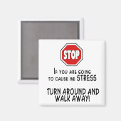 Aimant Arrêter le stress (Recto/Verso)