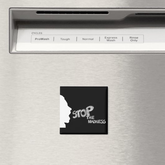 Aimant Arrêtez la folie (In Situ (Lave-vaisselle))