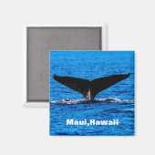 Aimant arrière de baleine à bosse de Maui personna (Recto/Verso)