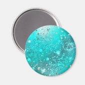 Aimant Arrière - plan à huile Turquoise de la menthe (Recto/Verso)