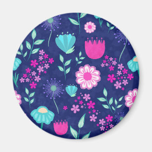 Aimant Arrière - plan à motif floral mignon