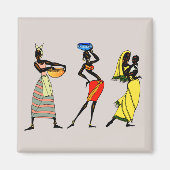 Aimant Arrière - plan africaine (Devant)