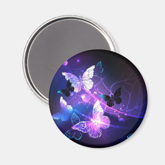 Aimant Arrière - plan avec papillons de nuit (Recto/Verso)