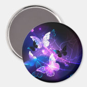 Aimant Arrière - plan avec papillons de nuit (Recto/Verso)