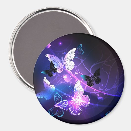 Aimant Arrière - plan avec papillons de nuit (Recto/Verso)