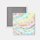 Aimant Arrière - plan de bulle de pastel (Recto/Verso)