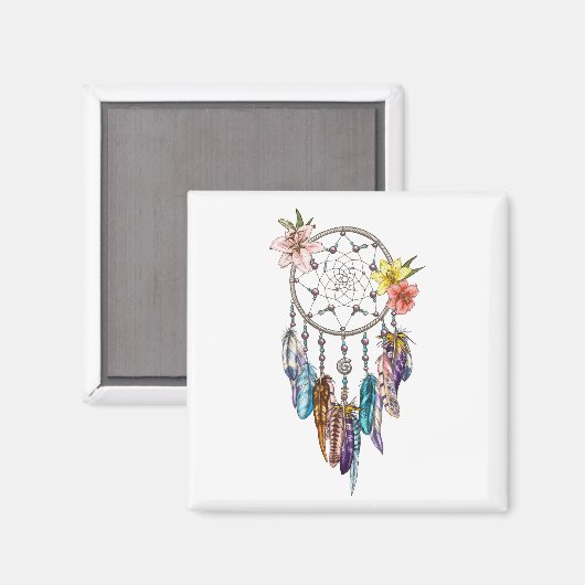 Aimant Arrière - plan de capture de rêves (Recto/Verso)