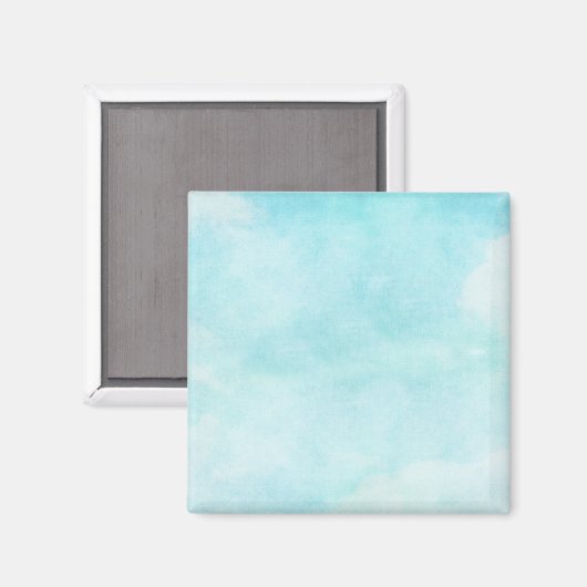 Aimant Arrière - plan de ciel turquoise (Recto/Verso)