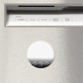 Aimant Arrière - plan de dégradé de pattes noir et blanc (In Situ (Lave-vaisselle))