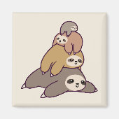 Aimant Arrière - plan de fentes mignonnes (Devant)