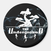 Aimant Arrière - plan de fumée Vaping du logo de l'entrep (Devant)