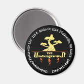 Aimant Arrière - plan de logo d'entreprise (Recto/Verso)