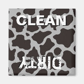 Aimant Arrière - plan motif de vache (Devant)