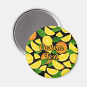 Aimant Arrière - plan orange (Recto/Verso)