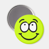 Aimant Arrière - plan personnalisable Emoticon (Recto/Verso)